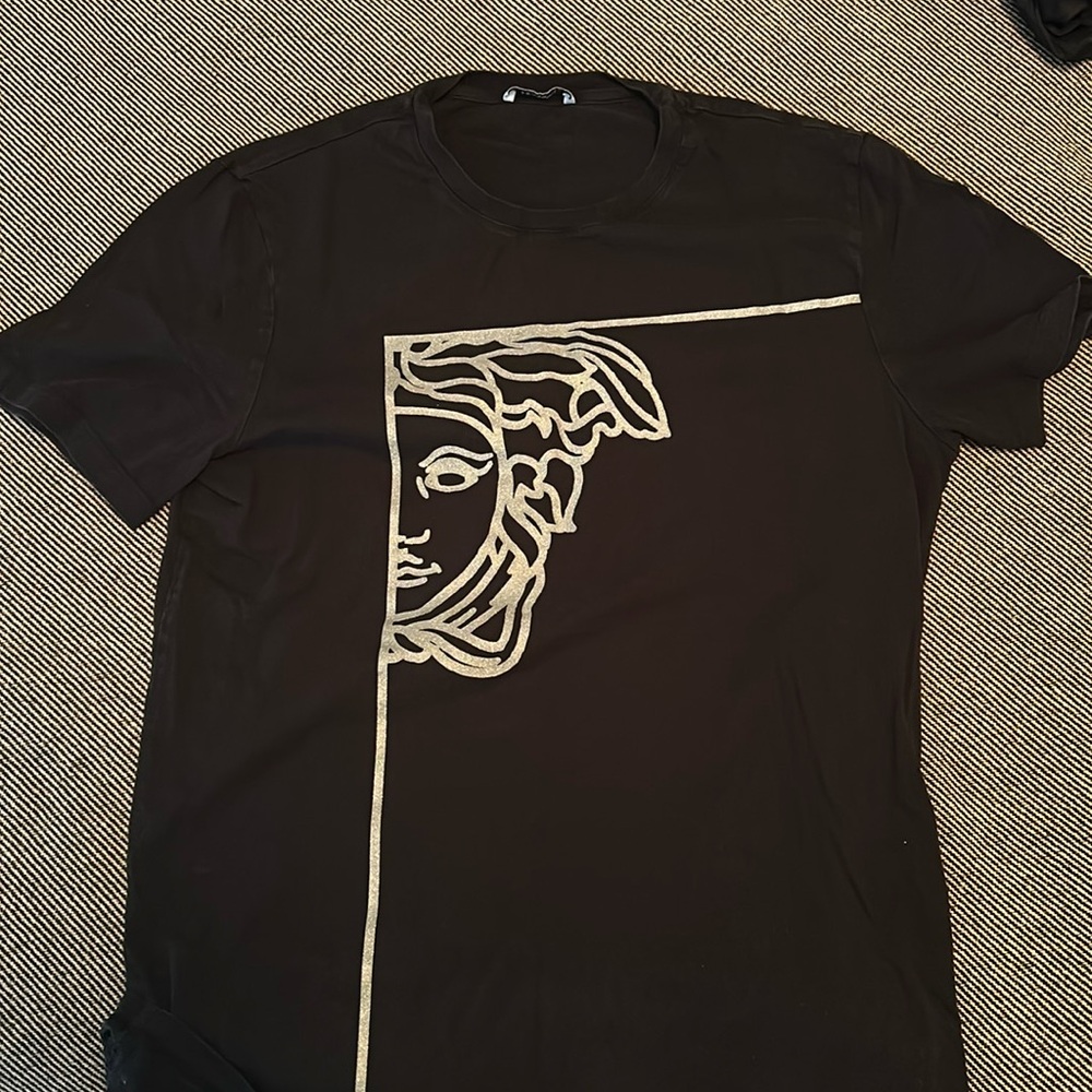 Versace Collection Medusa silver Print Tee Men’s L